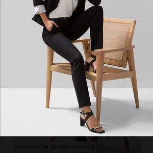 WHBM Slim Ankle Pants Black 8 Tall Long Stretch ✨Excellent No Fading✨